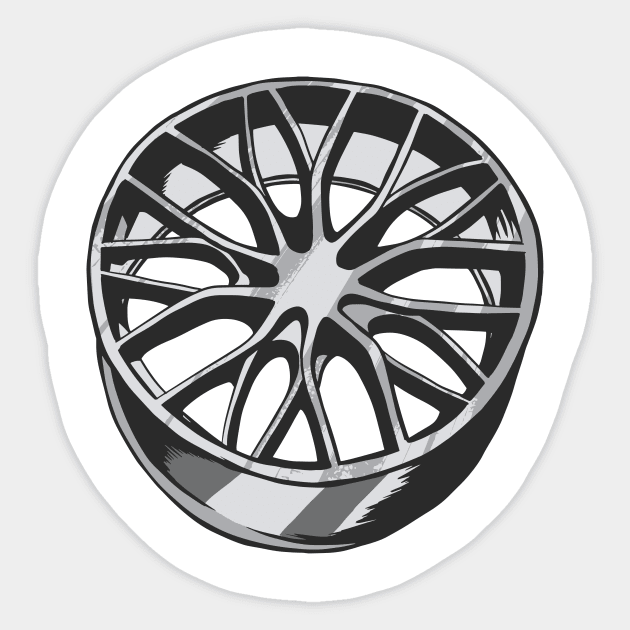 Alloy Car Rim Sticker by JFDesign123